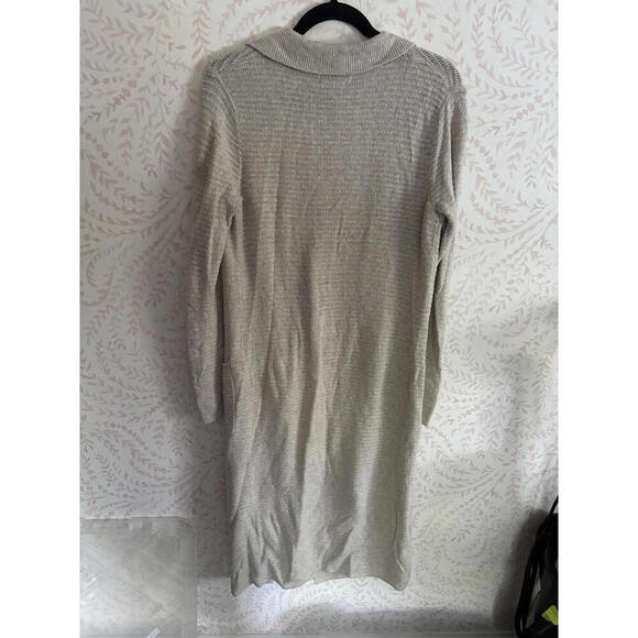 Vintage Y2K William Rast Long Beige Knit Cardigan Sweater - Picture 4 of 6